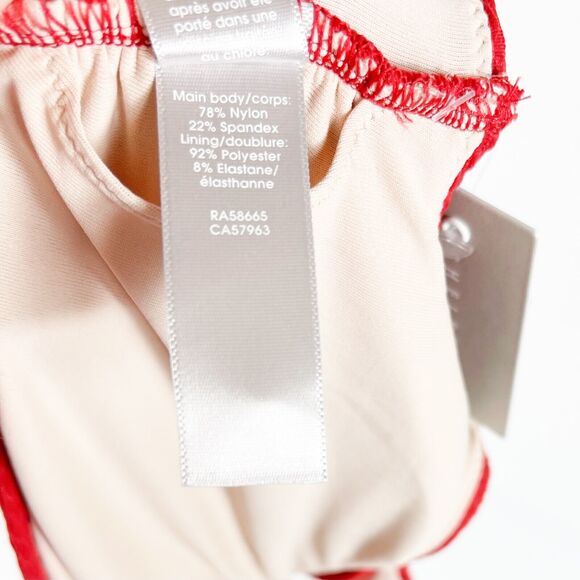 Chelsea28 NWT Easy Retro Bikini Top Red Size S - Picture 6 of 6